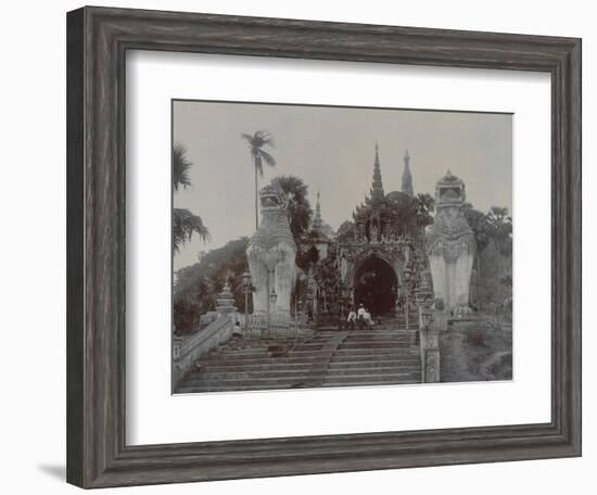 The Shwedagon Pagoda at Rangoon, Burma, C.1860-English Photographer-Framed Giclee Print