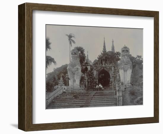 The Shwedagon Pagoda at Rangoon, Burma, C.1860-English Photographer-Framed Giclee Print