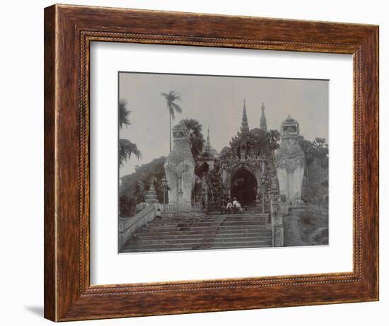 The Shwedagon Pagoda at Rangoon, Burma, C.1860-English Photographer-Framed Giclee Print