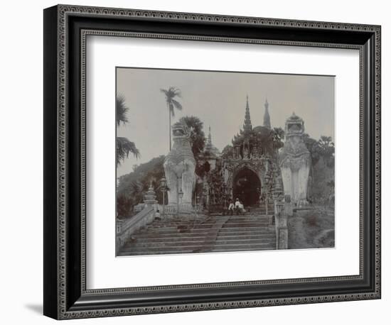 The Shwedagon Pagoda at Rangoon, Burma, C.1860-English Photographer-Framed Giclee Print