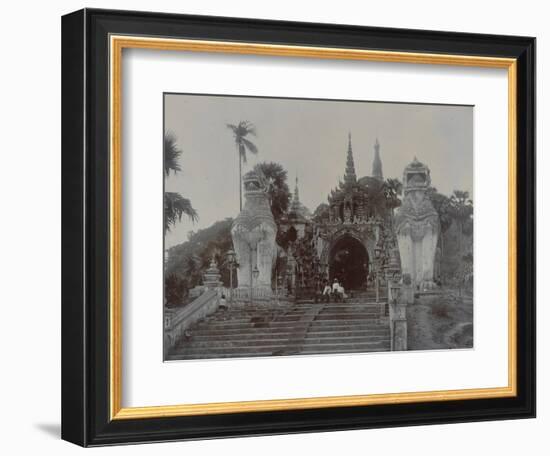 The Shwedagon Pagoda at Rangoon, Burma, C.1860-English Photographer-Framed Giclee Print