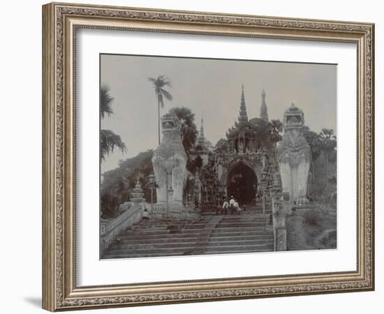 The Shwedagon Pagoda at Rangoon, Burma, C.1860-English Photographer-Framed Giclee Print