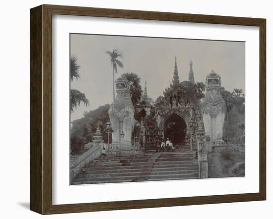 The Shwedagon Pagoda at Rangoon, Burma, C.1860-English Photographer-Framed Giclee Print