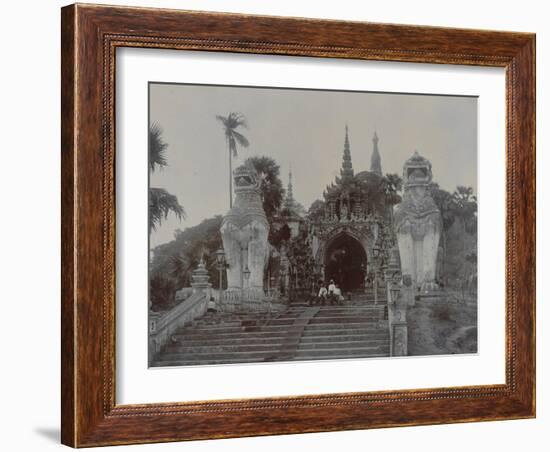 The Shwedagon Pagoda at Rangoon, Burma, C.1860-English Photographer-Framed Giclee Print