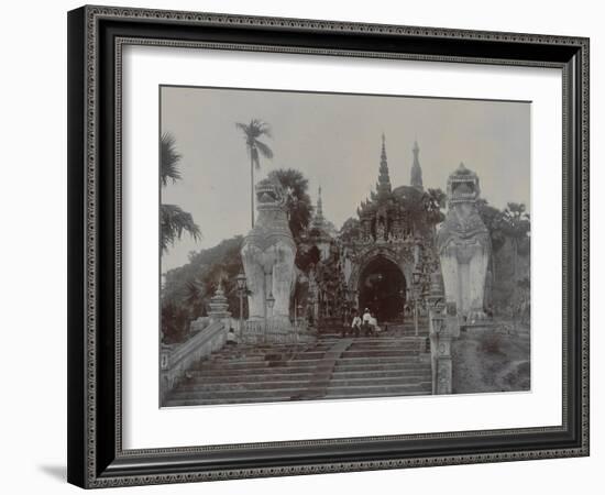 The Shwedagon Pagoda at Rangoon, Burma, C.1860-English Photographer-Framed Giclee Print