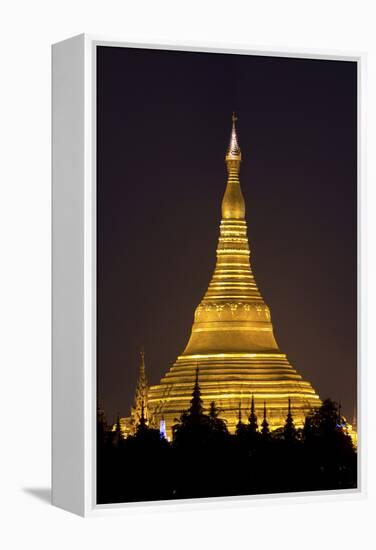 The Shwedagon Pagoda in (Rangoon) Yangon, (Burma) Myanmar-David R. Frazier-Framed Premier Image Canvas