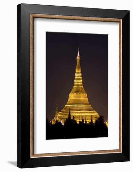 The Shwedagon Pagoda in (Rangoon) Yangon, (Burma) Myanmar-David R. Frazier-Framed Photographic Print