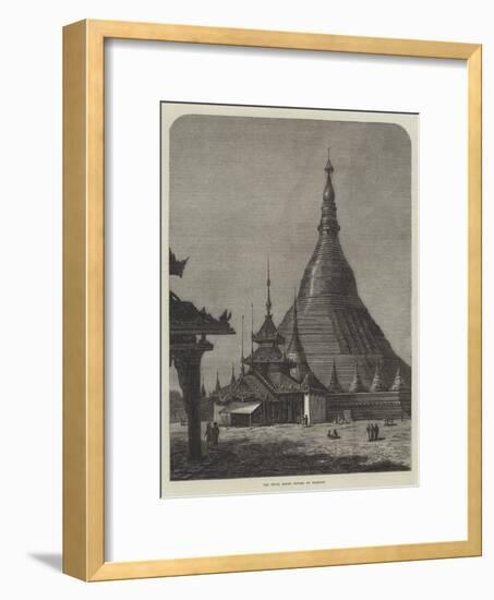 The Shwei Dagon Pagoda at Rangoon-null-Framed Giclee Print