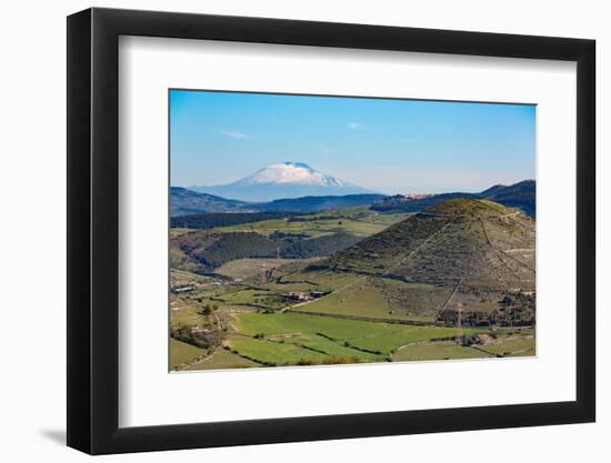 The Sicilian Landscape with the Awe Inspiring Mount Etna-Martin Child-Framed Photographic Print