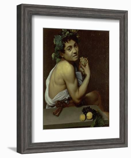 The Sick Bacchus, 1591-Caravaggio-Framed Giclee Print