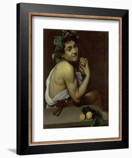 The Sick Bacchus, 1591-Caravaggio-Framed Giclee Print