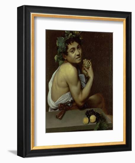 The Sick Bacchus, 1591-Caravaggio-Framed Giclee Print