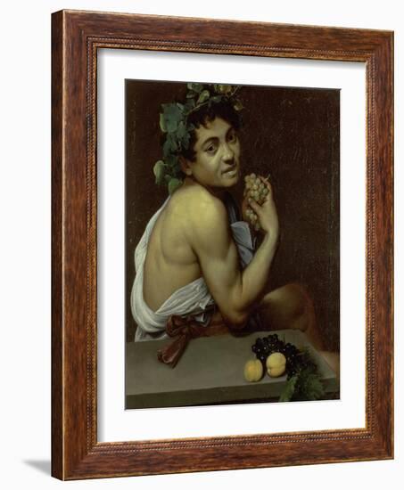 The Sick Bacchus, 1591-Caravaggio-Framed Giclee Print