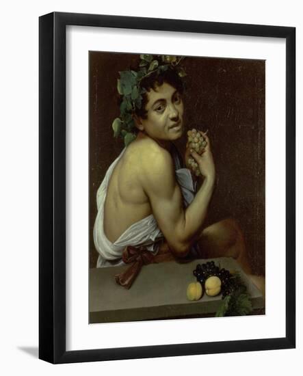 The Sick Bacchus, 1591-Caravaggio-Framed Giclee Print