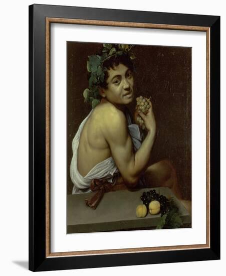 The Sick Bacchus, 1591-Caravaggio-Framed Giclee Print