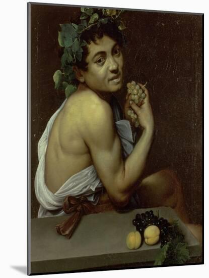 The Sick Bacchus, 1591-Caravaggio-Mounted Giclee Print