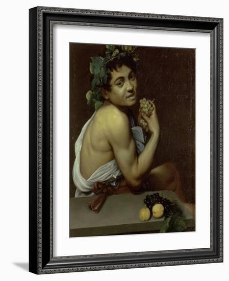 The Sick Bacchus, 1591-Caravaggio-Framed Giclee Print