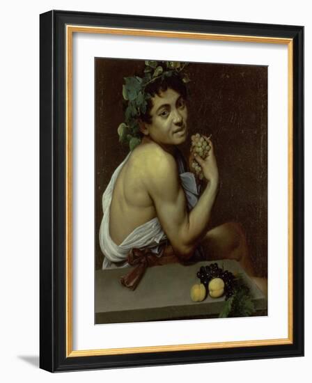 The Sick Bacchus, 1591-Caravaggio-Framed Giclee Print