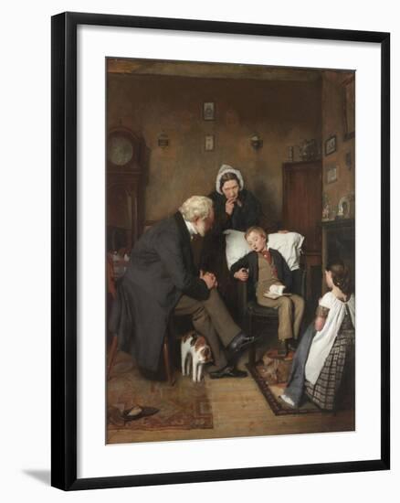 The Sick Boy, C.1857-Joseph Clark-Framed Giclee Print