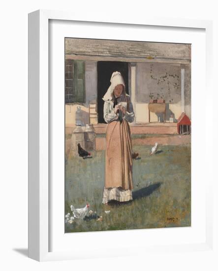 The Sick Chicken, 1874-Winslow Homer-Framed Giclee Print