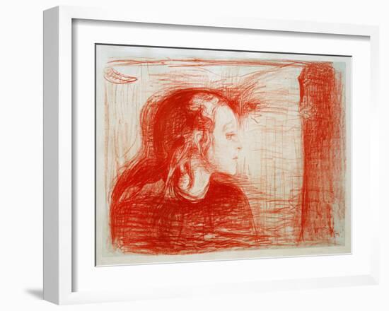 The Sick Child 1, 1896-Edvard Munch-Framed Giclee Print