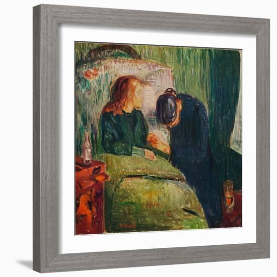 'The Sick Child', 1907-Edvard Munch-Framed Giclee Print