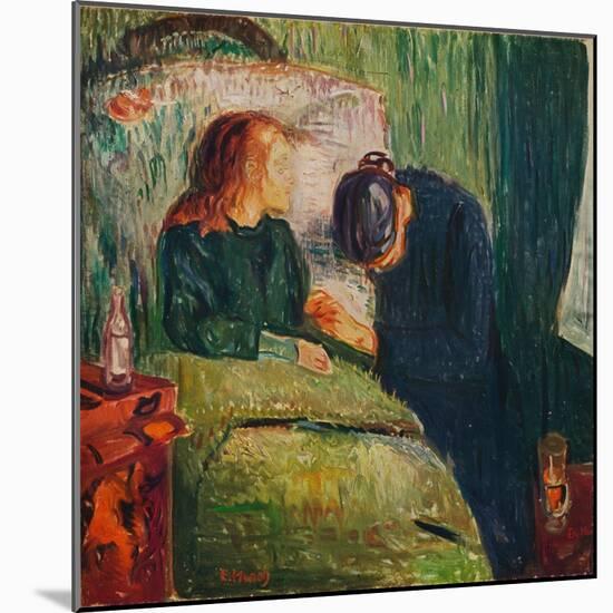 'The Sick Child', 1907-Edvard Munch-Mounted Giclee Print