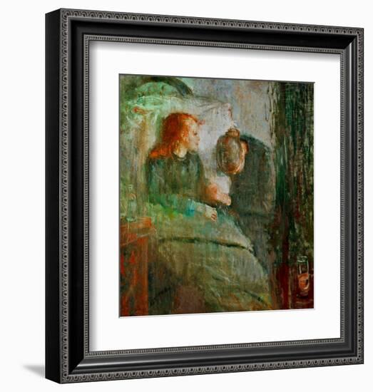 The Sick Child 2, 1896-Edvard Munch-Framed Giclee Print