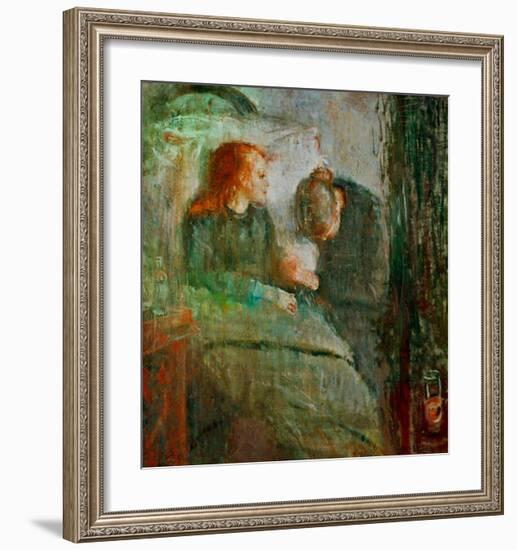 The Sick Child 2, 1896-Edvard Munch-Framed Giclee Print