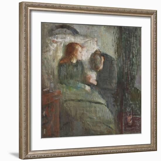 The Sick Child-Edvard Munch-Framed Premium Giclee Print