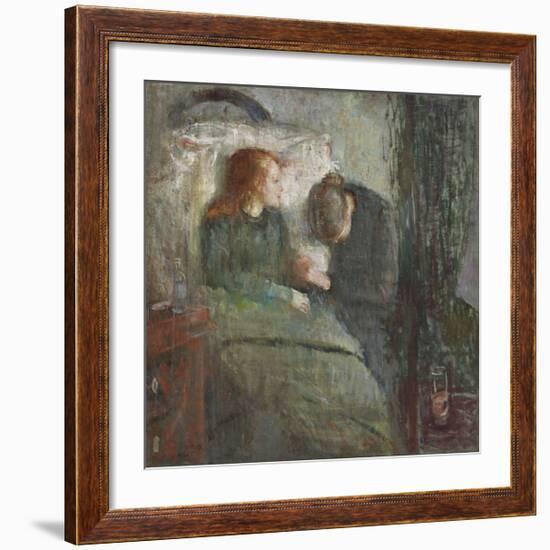 The Sick Child-Edvard Munch-Framed Premium Giclee Print