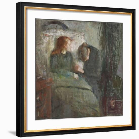 The Sick Child-Edvard Munch-Framed Premium Giclee Print