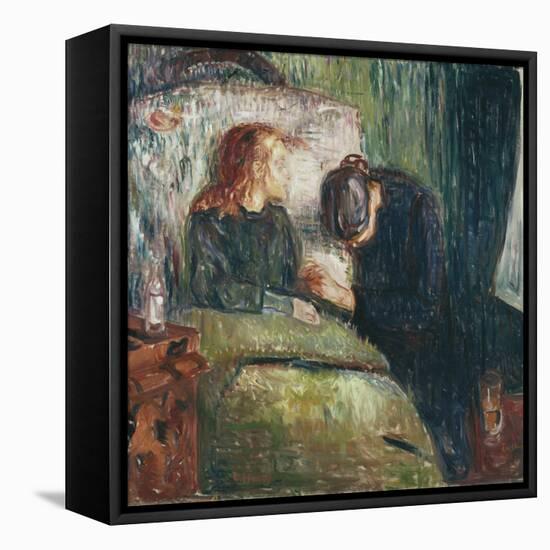 The Sick Child-Edvard Munch-Framed Premier Image Canvas