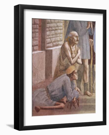 The Sick, Detail from Saint Peter Healing the Sick-Tommaso Masaccio-Framed Giclee Print