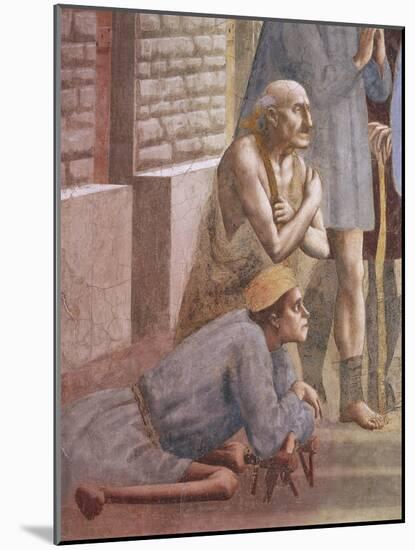 The Sick, Detail from Saint Peter Healing the Sick-Tommaso Masaccio-Mounted Giclee Print