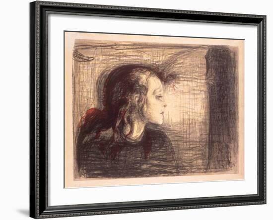 The Sick Girl, 1896-Edvard Munch-Framed Giclee Print