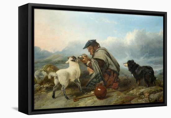 The Sick Lamb, 1853-Richard Ansdell-Framed Premier Image Canvas