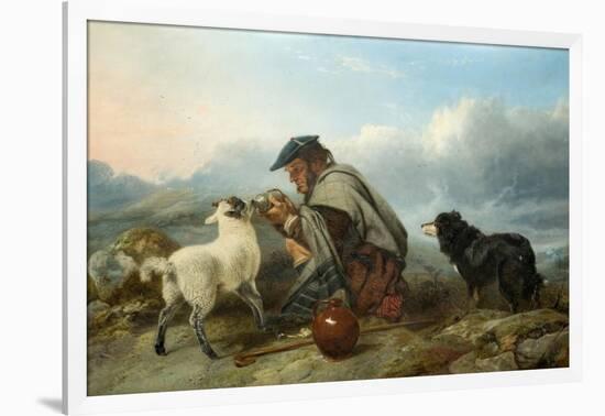 The Sick Lamb, 1853-Richard Ansdell-Framed Giclee Print