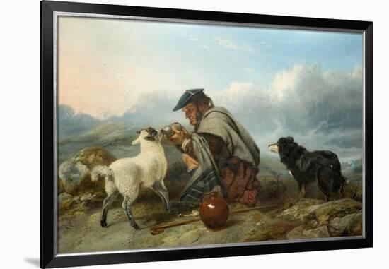 The Sick Lamb, 1853-Richard Ansdell-Framed Giclee Print