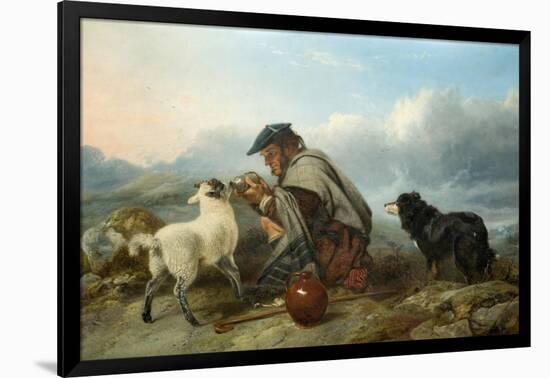 The Sick Lamb, 1853-Richard Ansdell-Framed Giclee Print