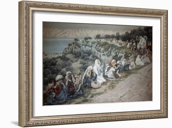 The Sick Waiting For Jesus to Pass-James Tissot-Framed Giclee Print