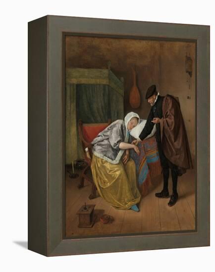 The Sick Woman, c. 1663-66-Jan Havicksz. Steen-Framed Premier Image Canvas