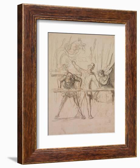 The Side-Show-Honoré Daumier-Framed Giclee Print