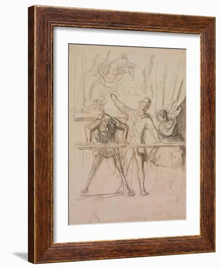 The Side-Show-Honoré Daumier-Framed Giclee Print