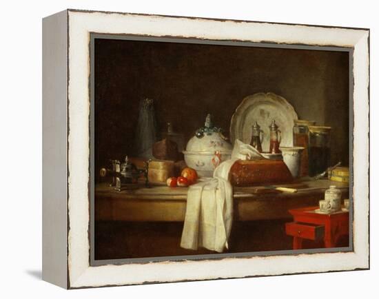 The Sideboard: Desert with Pie, Fruit and an-Jean-Baptiste Simeon Chardin-Framed Premier Image Canvas