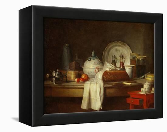 The Sideboard: Desert with Pie, Fruit and an-Jean-Baptiste Simeon Chardin-Framed Premier Image Canvas