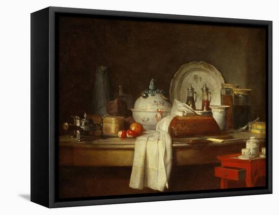 The Sideboard: Desert with Pie, Fruit and an-Jean-Baptiste Simeon Chardin-Framed Premier Image Canvas
