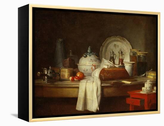 The Sideboard: Desert with Pie, Fruit and an-Jean-Baptiste Simeon Chardin-Framed Premier Image Canvas