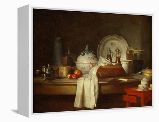 The Sideboard: Desert with Pie, Fruit and an-Jean-Baptiste Simeon Chardin-Framed Premier Image Canvas