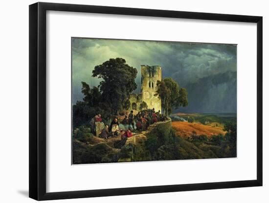 The Siege, 1848-Carl Friedrich Lessing-Framed Giclee Print